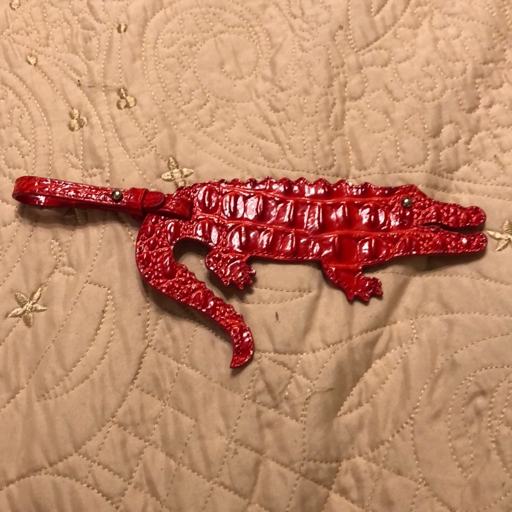 Brahmin alligator bag tag